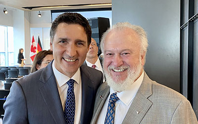 Joe Lombard, Hatch’s Global Managing Director of Metals, with Prime Minister Justin Trudeau at this week’s Canada-Germany Business Summit Hatch.com