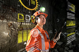A Hatch advisory employee analyzing data, providing insights, and developing recommendations to help the client create sustained shareholder value in the digital mine.