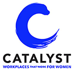 Catalyst tagline with workplaces that work for women